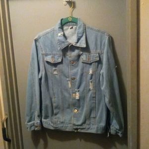 Distressed Jean Jacket
